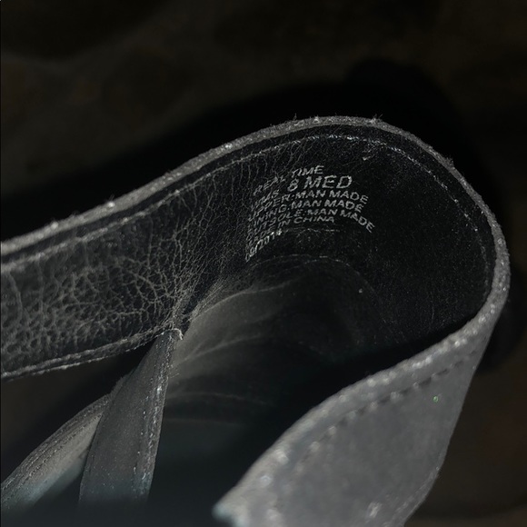 Unlisted black peep toe zip back heels size 8 - Picture 8 of 8